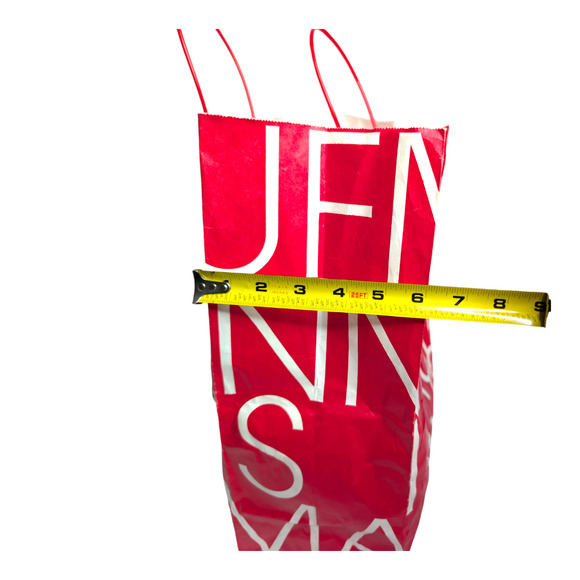 Kaufmann's Red & White Logo Spell Out Large Paper Shopping Bag Vintage Prop - Picture 5 of 9